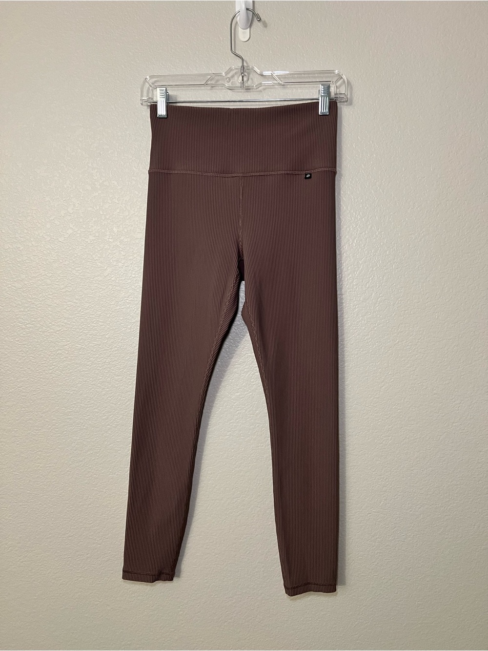 Athleta x Alicia Keys Ribbed High Rise Leggings Mauve Purple Womens Size Medium